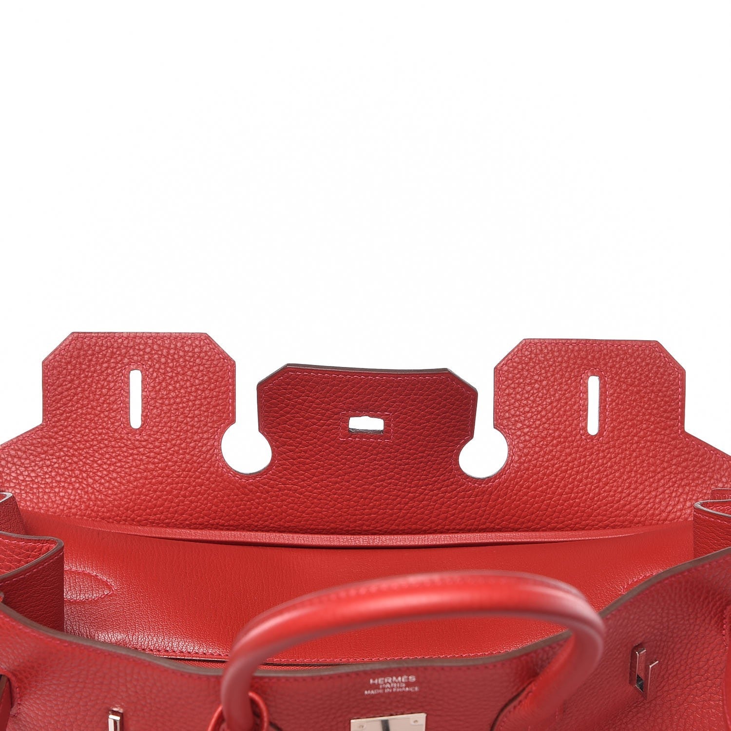 Hermes Taurillon Clemence Birkin 35 Rouge Casaque 11 of 30
