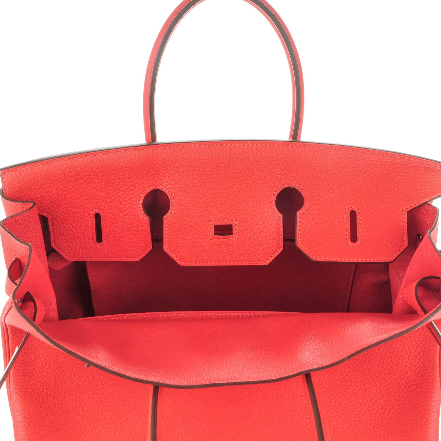 Hermes Taurillon Clemence Birkin 35 Rouge Pivoine 22 of 24