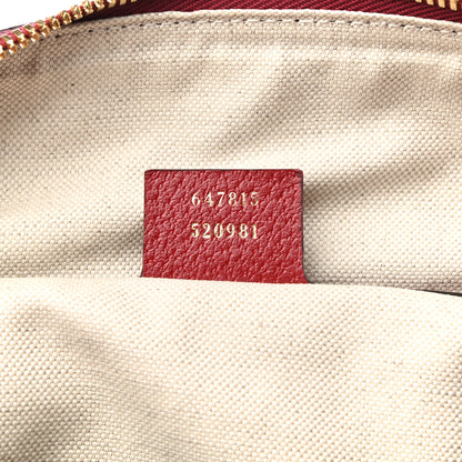 Gucci X DORAEMON Mini Vintage GG Supreme Monogram Web Duffle Travel Bag Beige Cherry Red 6 of 9