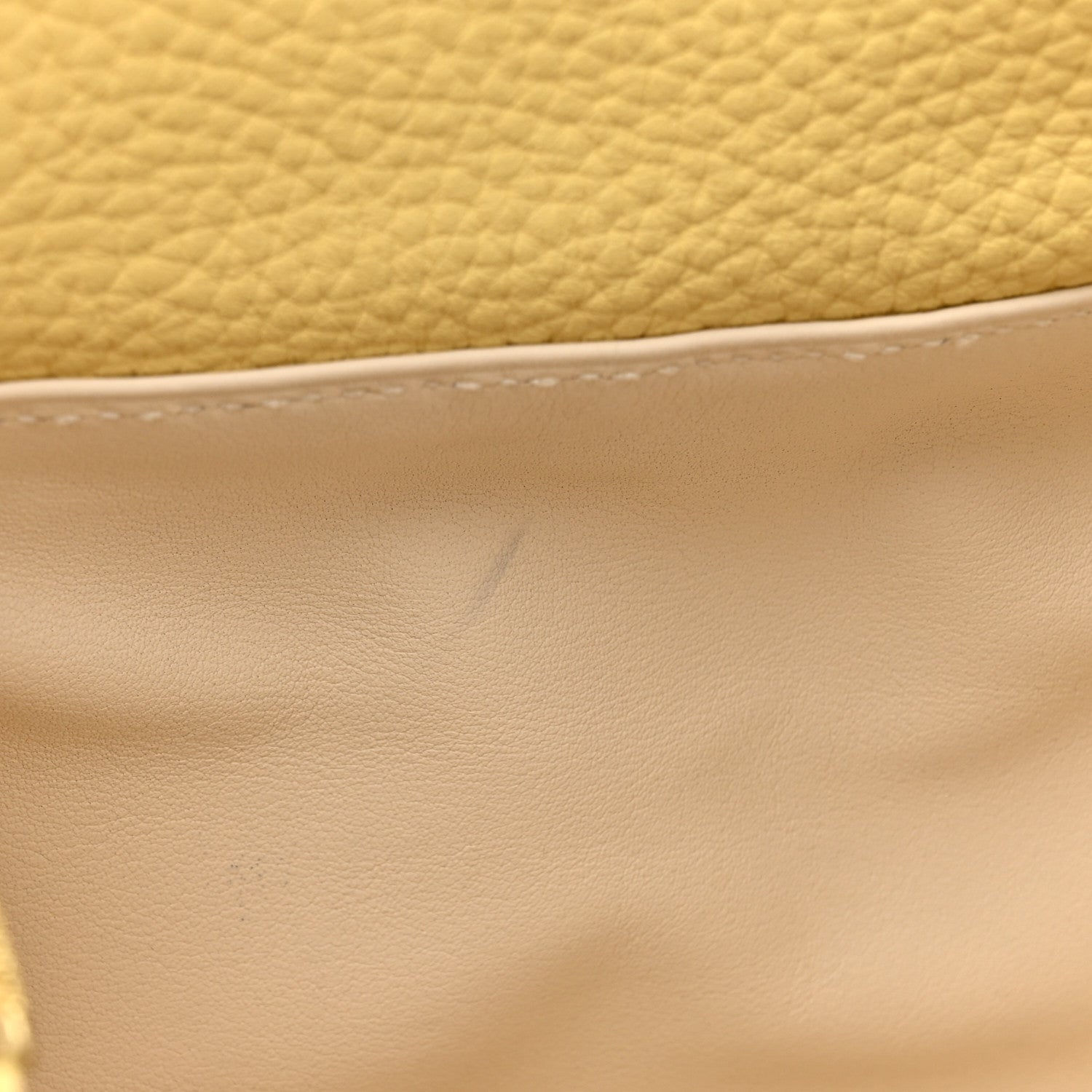 Hermes Taurillon Clemence Mini Lindy 20 Jaune Poussin 11 of 12