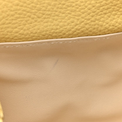 Hermes Taurillon Clemence Mini Lindy 20 Jaune Poussin 11 of 12