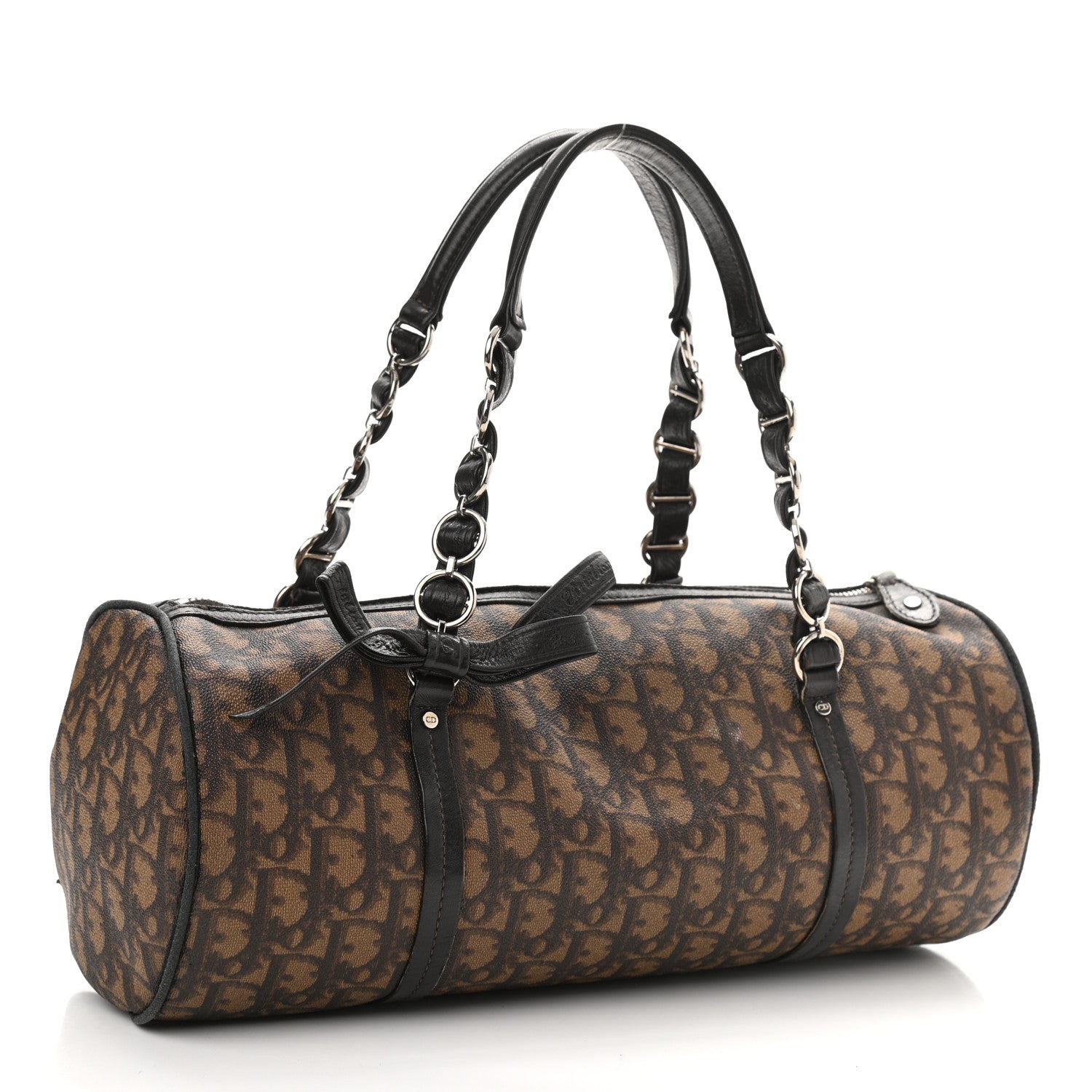 Christian Dior Monogram Trotter Romantique Boston Bag Brown 2 of 19