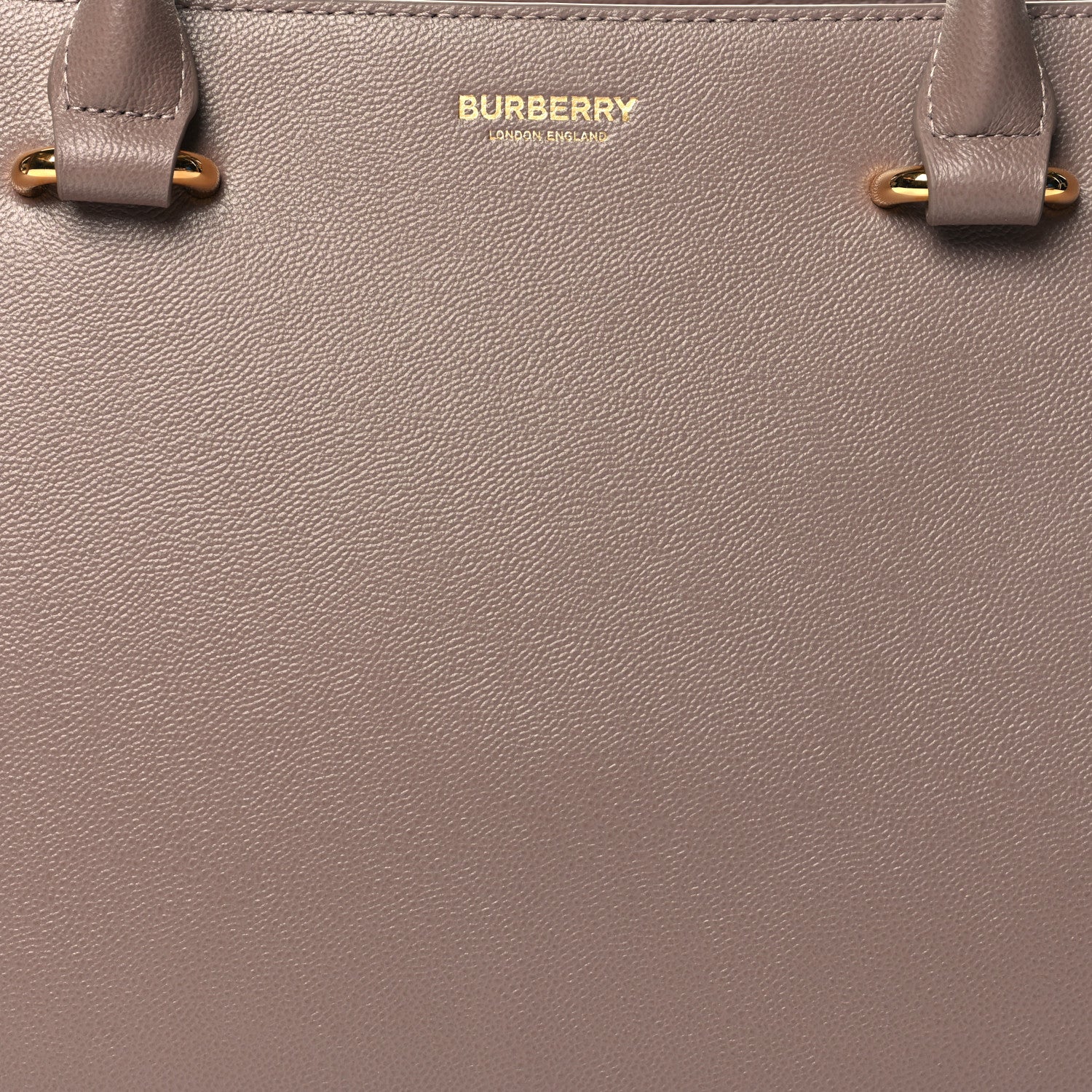 Burberry Calfskin Mega Check Small Banwell Tote Grey Mink 7 of 9