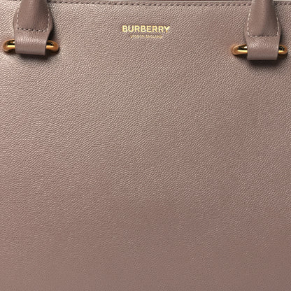 Burberry Calfskin Mega Check Small Banwell Tote Grey Mink 7 of 9