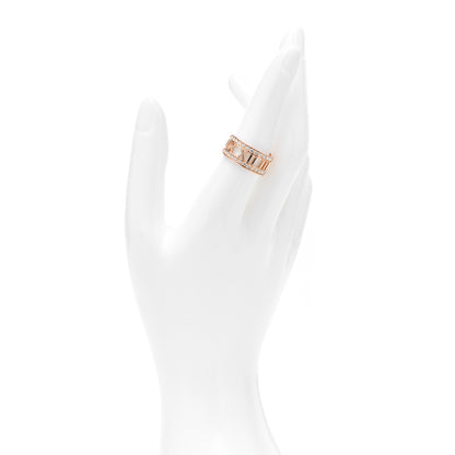 Tiffany 18K Rose Gold Diamond Wide Atlas Open Ring 54 7 2 of 4