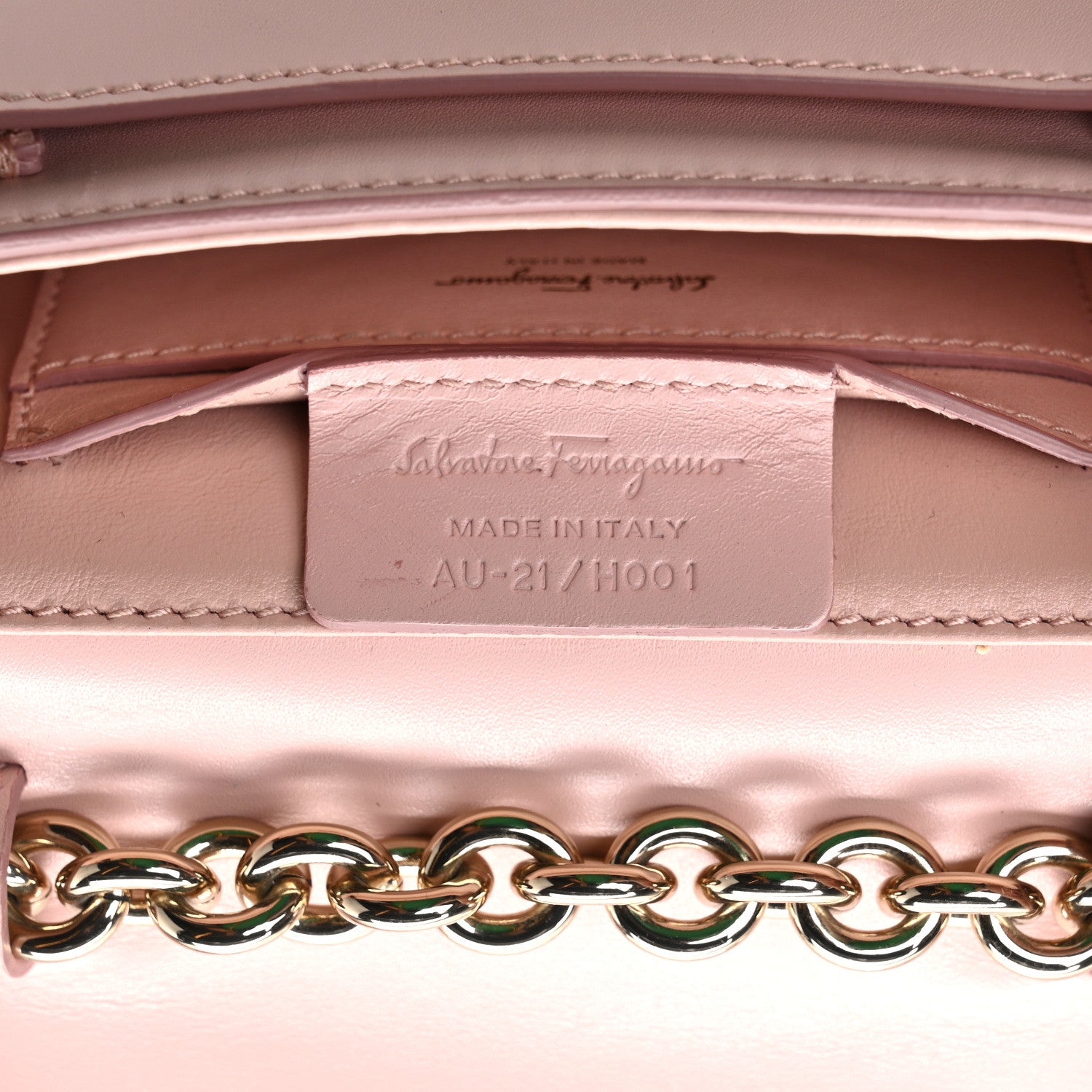 Salvatore Ferragamo Calfskin Vela Crossbody Flap Bag Antique Rose 7 of 9