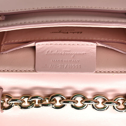 Salvatore Ferragamo Calfskin Vela Crossbody Flap Bag Antique Rose 7 of 9
