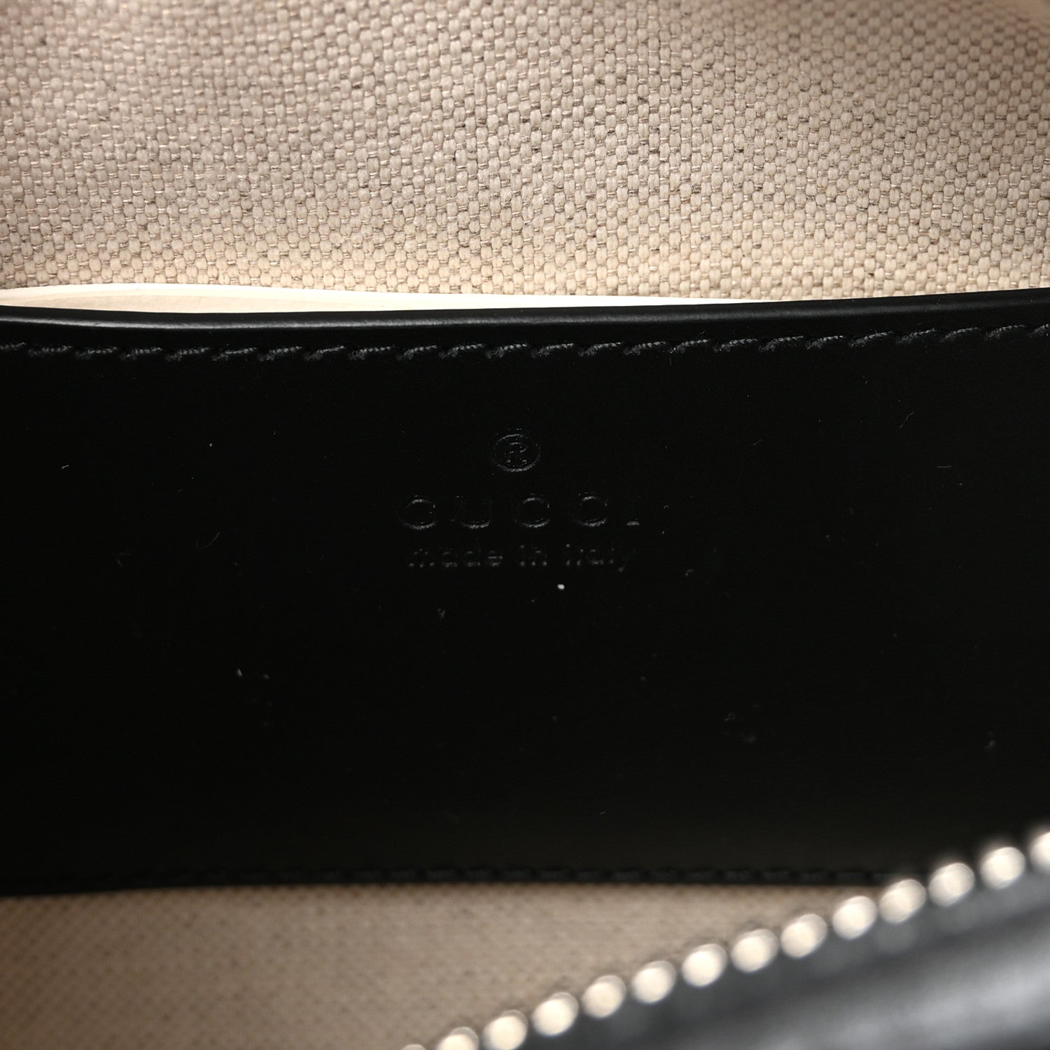 Gucci Calfskin GG Tennis Embossed Mini Duffle Bag Black 6 of 9