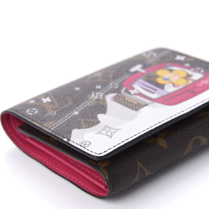 Louis Vuitton Monogram 2019 Christmas Animation Victorine Wallet Fuchsia 6 of 10