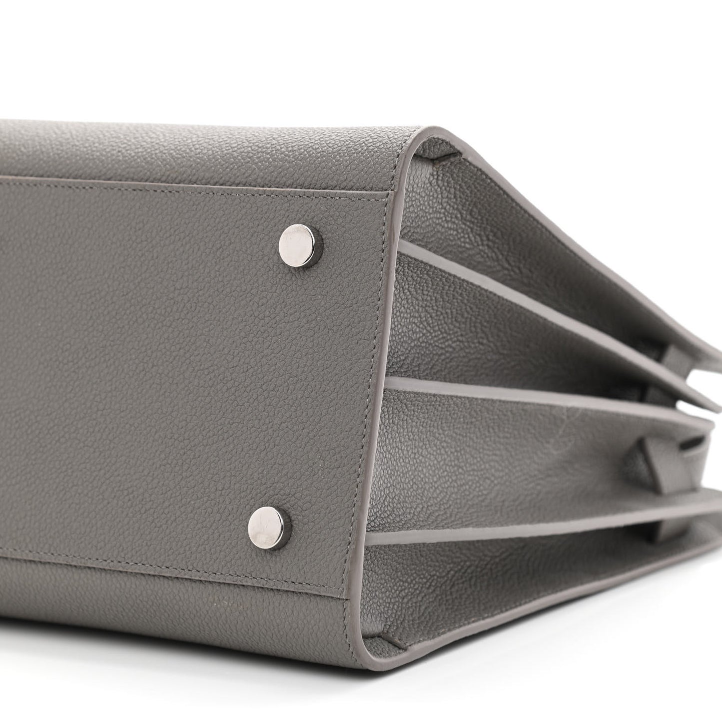 Grained Calfskin Small Sac De Jour Fog