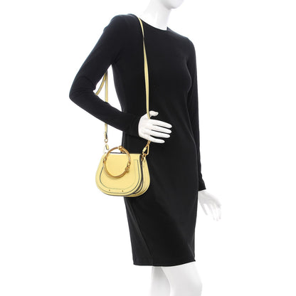 Chloe Calfskin Suede Small Nile Bracelet Bag Lemonade 2 of 7