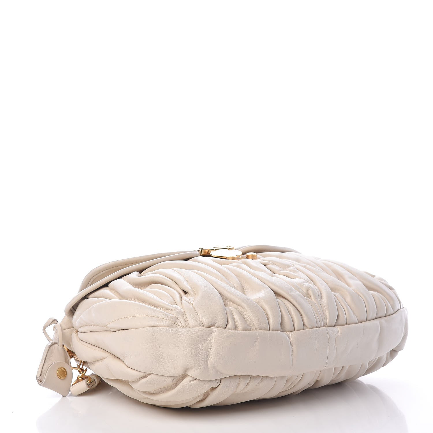 Miu Miu Nappa Matelasse Coffer Hobo Bianco 4 of 23