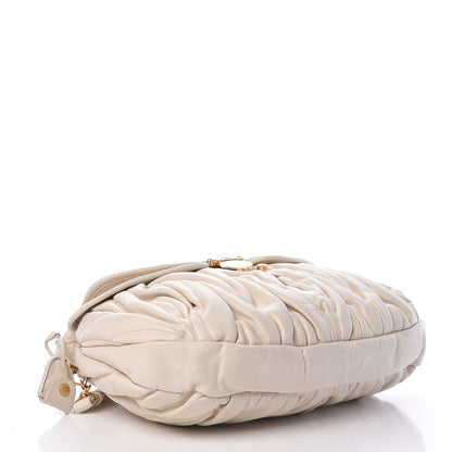 Miu Miu Nappa Matelasse Coffer Hobo Bianco 4 of 23