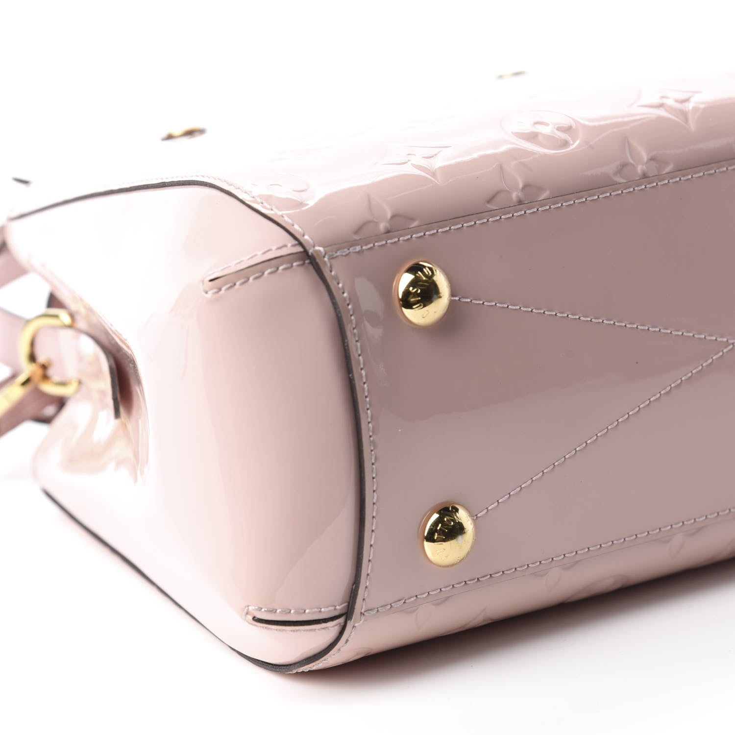 Louis Vuitton Vernis Montaigne BB Rose Ballerine 6 of 14