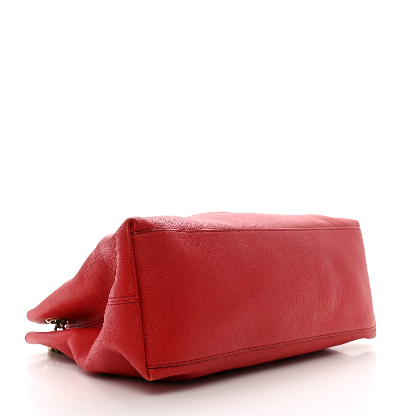 Cellarius Calfskin Medium Soho Chain Shoulder Bag Vibrant Red