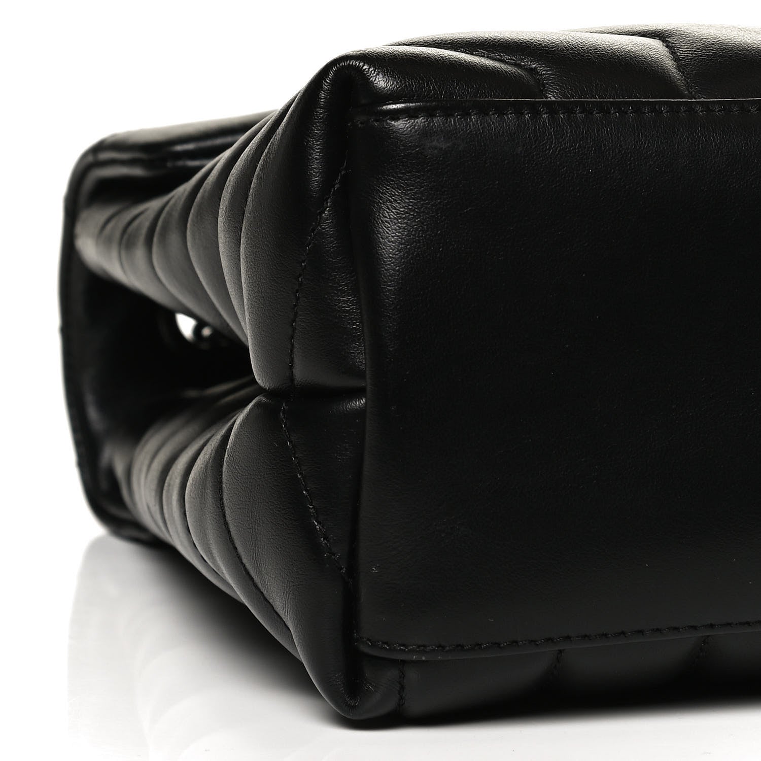 Saint Laurent Calfskin Y Quilted Monogram Medium Loulou Chain Satchel Black 10 of 12