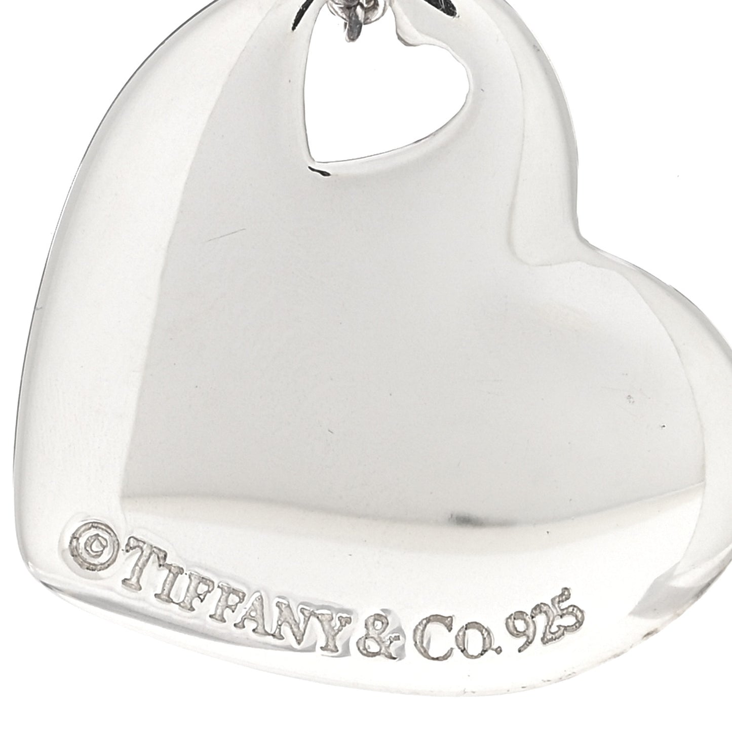 Sterling Silver Puffed Heart Pendant Necklace