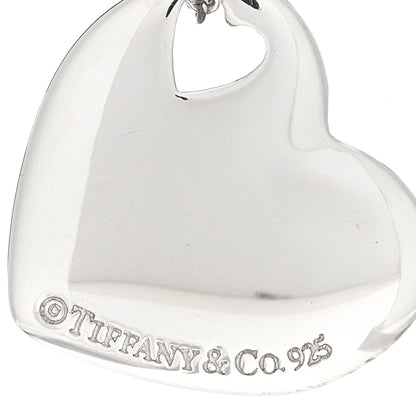 Tiffany Sterling Silver Puffed Heart Pendant Necklace 4 of 5