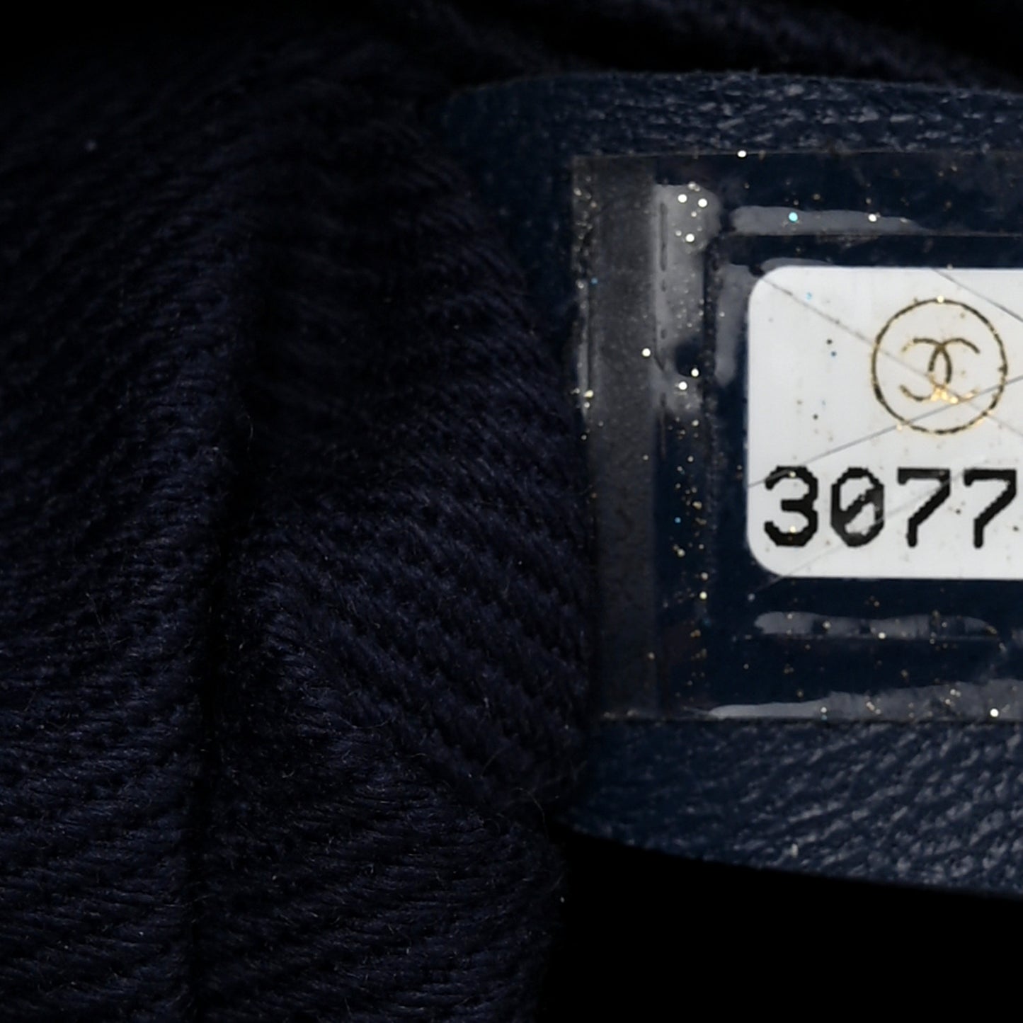 Iridescent Caviar Quilted Extra Mini Coco Handle Flap Dark Blue