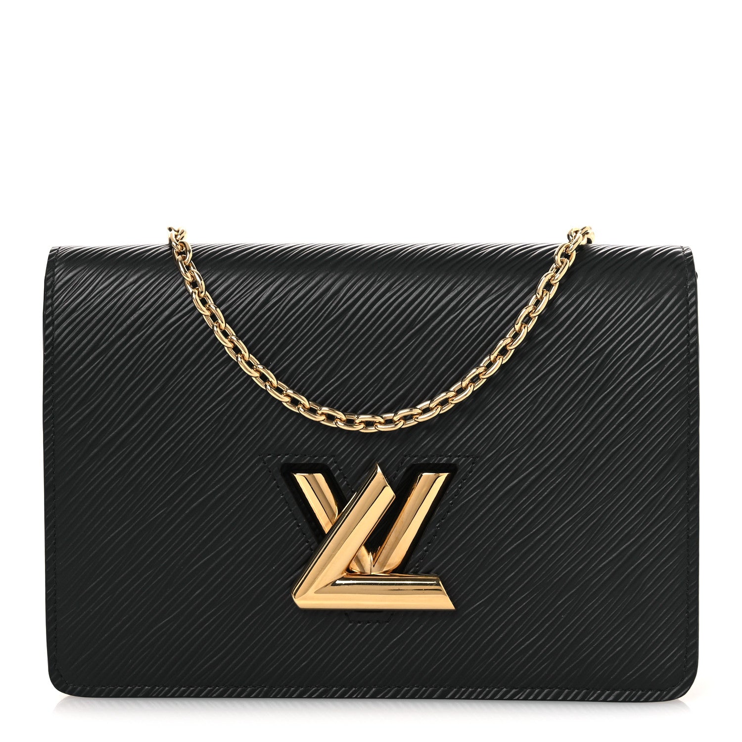 Louis Vuitton Epi Twist Belt Chain Wallet Black 1 of 11