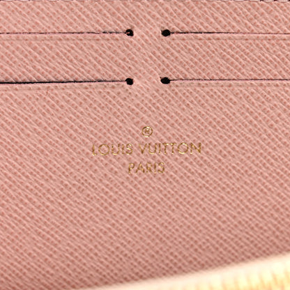 Louis Vuitton Damier Azur Clemence Wallet Rose Ballerine 6 of 8