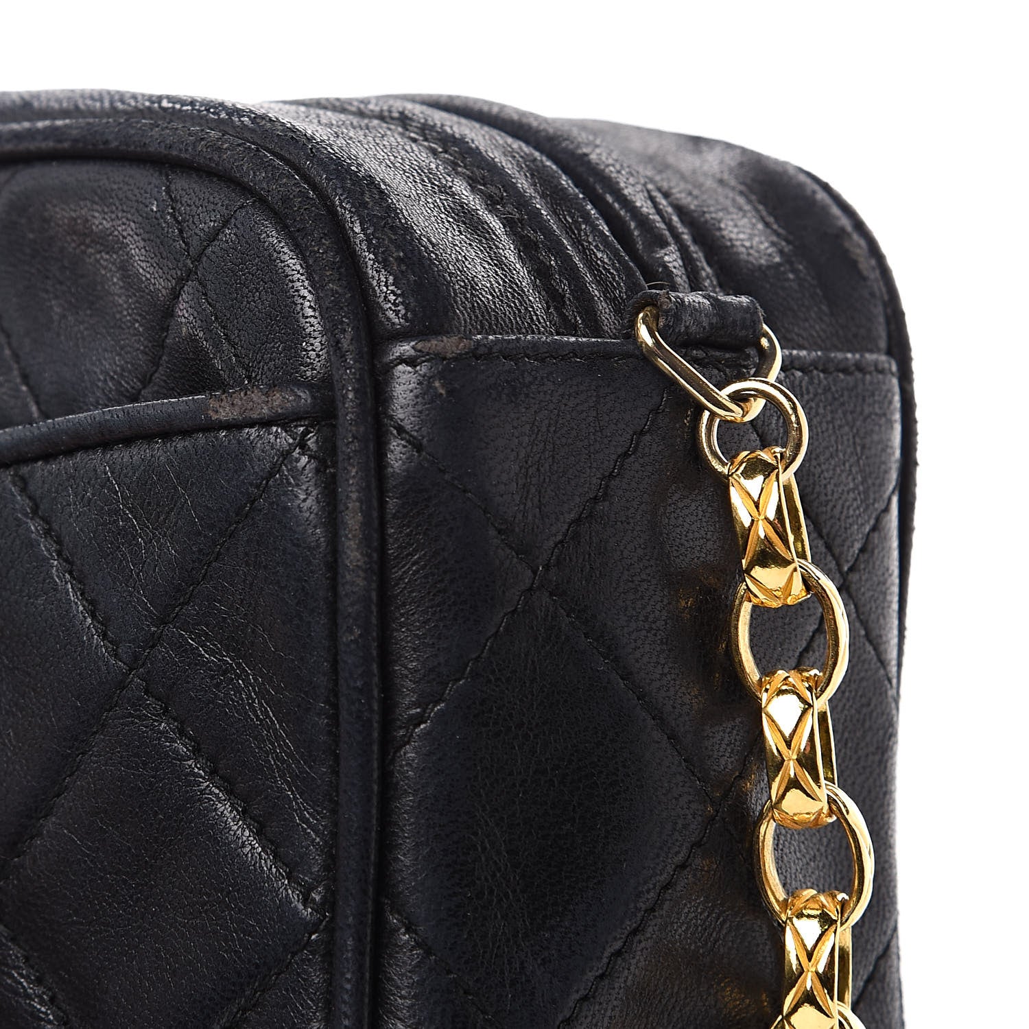 Chanel Lambskin Quilted Tassel Camera Case Black 14 of 17