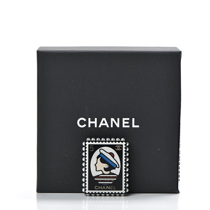 Chanel Resin Glitter CC Sailor Brooch Black Multicolor 5 of 5