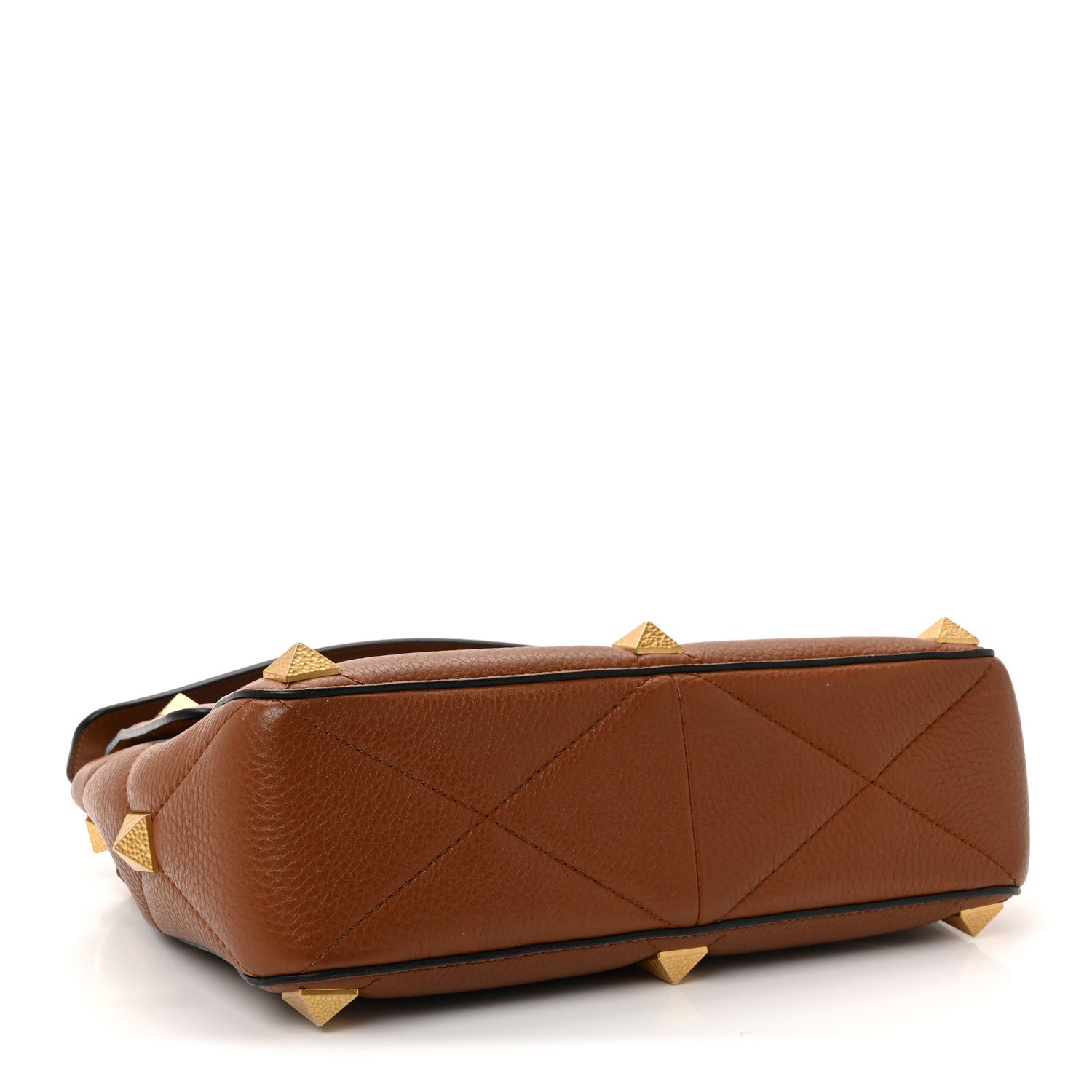 Valentino Garavani Grained Calfskin Large Roman Stud Shoulder Bag Selleria 4 of 9
