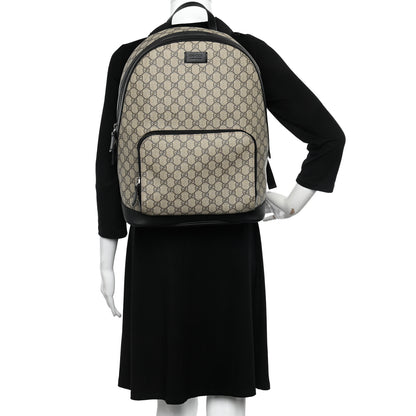 Gucci GG Supreme Monogram Medium Backpack Black 2 of 10