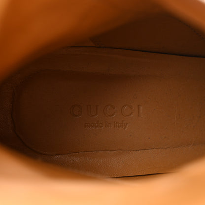 Gucci Monogram Cordovan Lux GG Ankle Boots 38.5 Beige Cuir 7 of 12