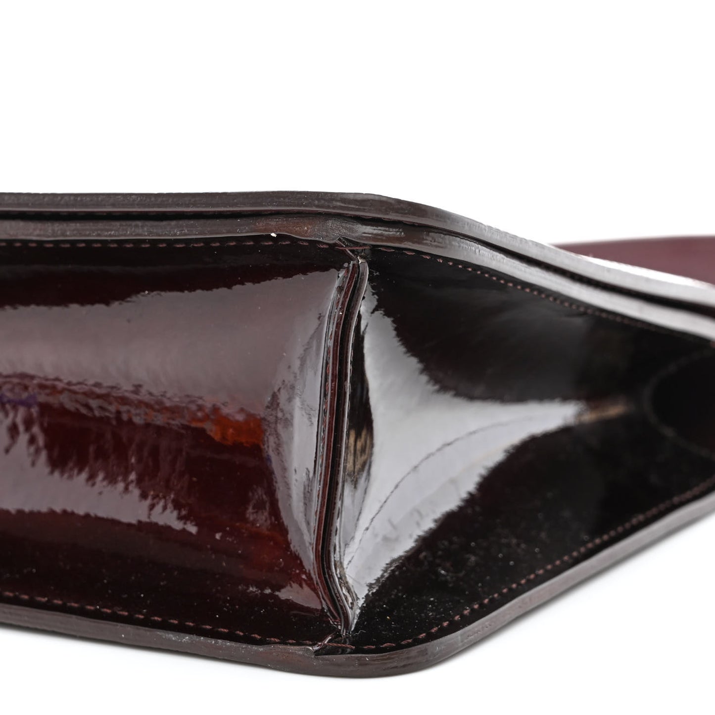 Damier Vernis Cabaret Bag Carmine