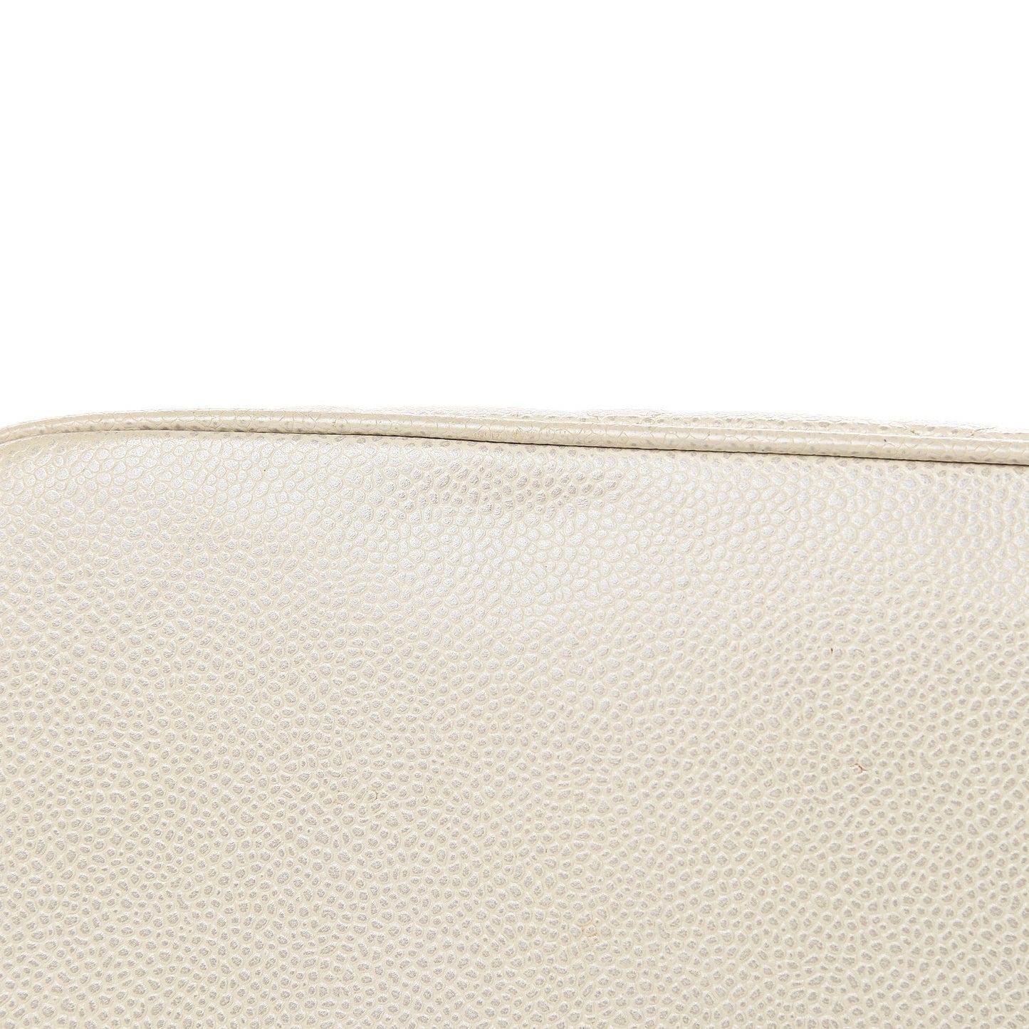 Caviar Quilted Medallion Tote Light Beige