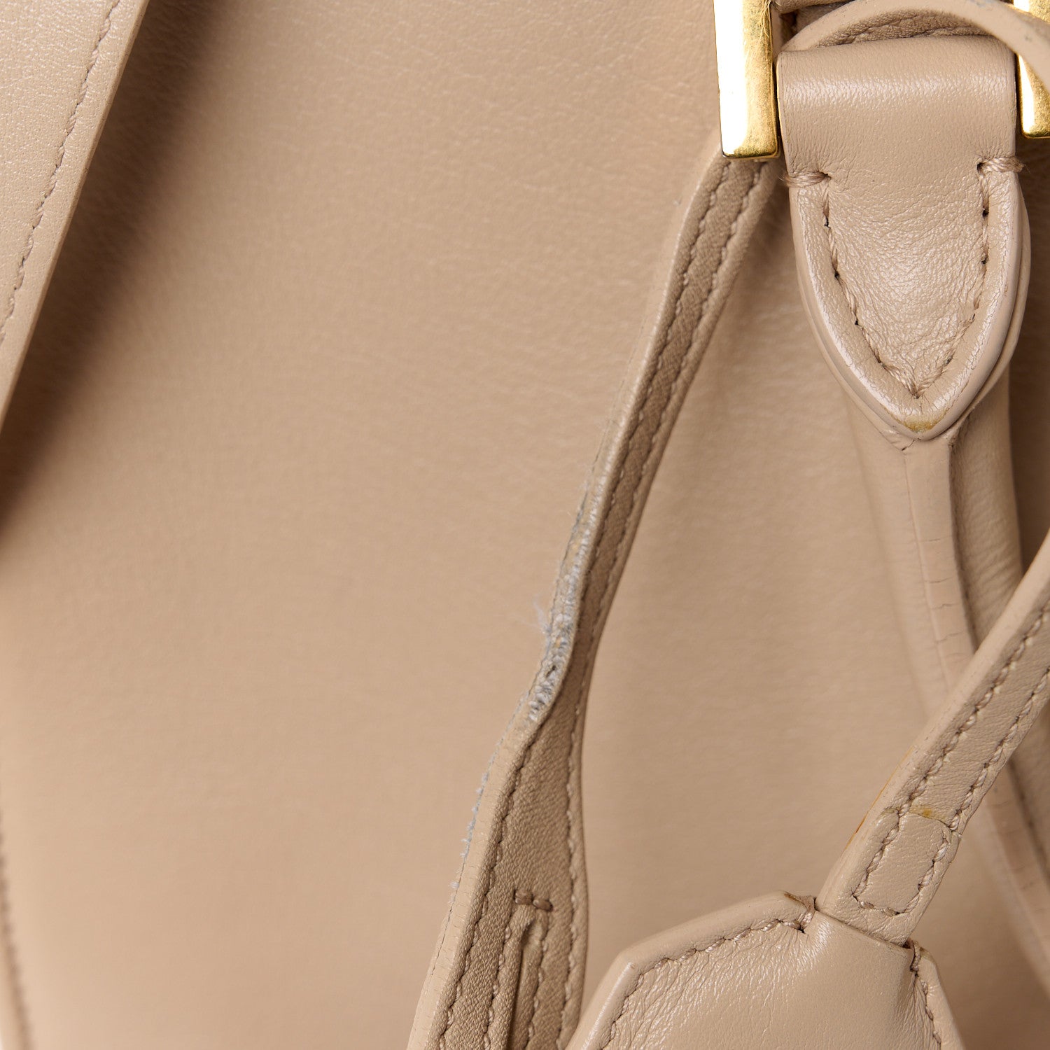 Saint Laurent Smooth Calfskin Small Monogram Cabas Beige 12 of 12