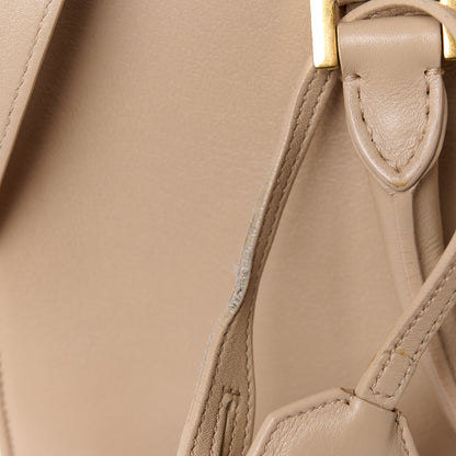 Saint Laurent Smooth Calfskin Small Monogram Cabas Beige 12 of 12
