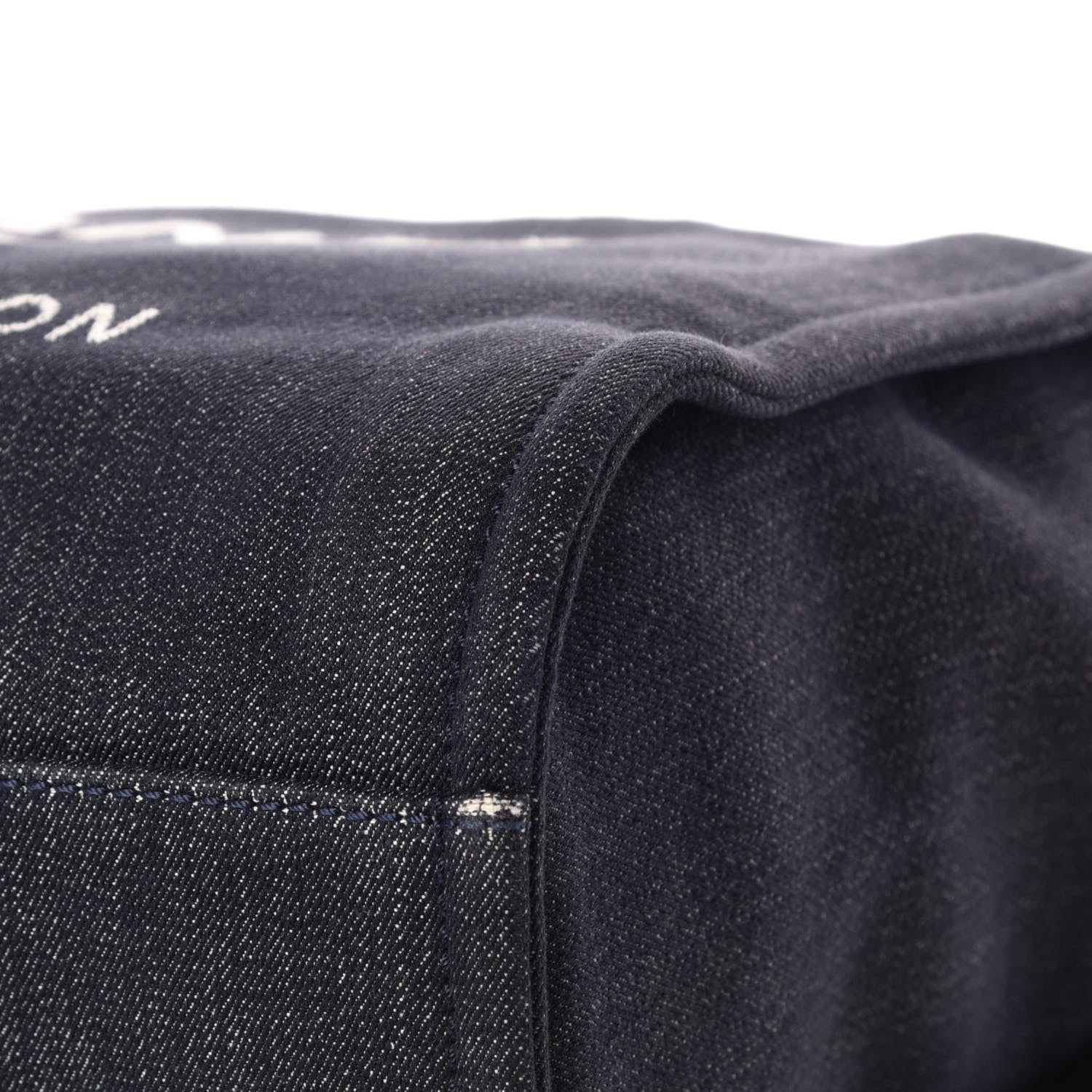 Chanel Denim Small Deauville Tote Dark Blue 12 of 13