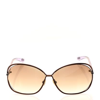 Tom Ford Carla Soft Square Sunglasses TF157 Dark Brown 2 of 9