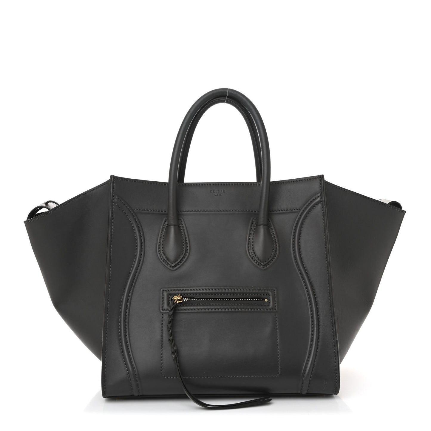 Smooth Calfskin Medium Phantom Luggage Grey