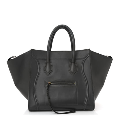 Celine Smooth Calfskin Medium Phantom Luggage Grey 2 of 25