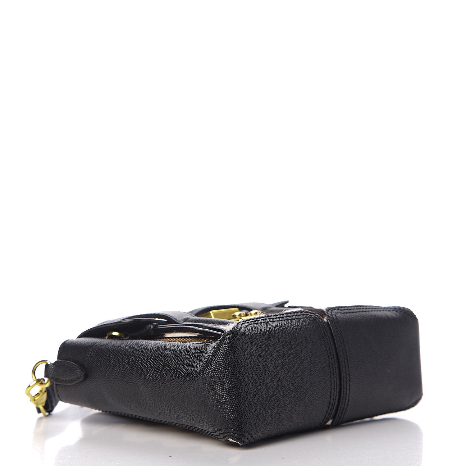 3.1 Phillip Lim 3.1 Calf Hair Polka Dot Mini Pashli Satchel Black 3 of 8
