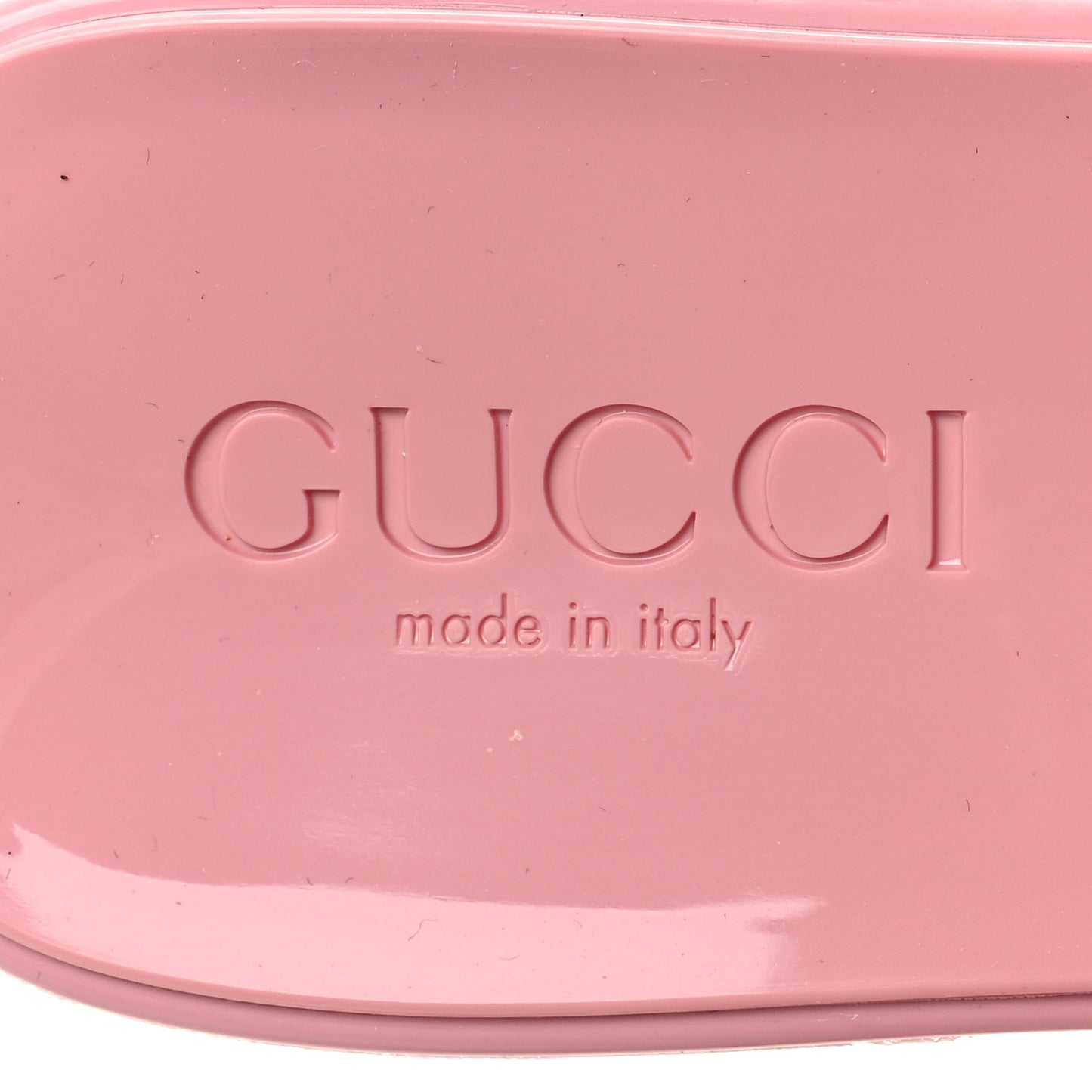 Rubber Gucci Logo Womens Platform 20/60mm Slide Sandals 36 Wild Rose