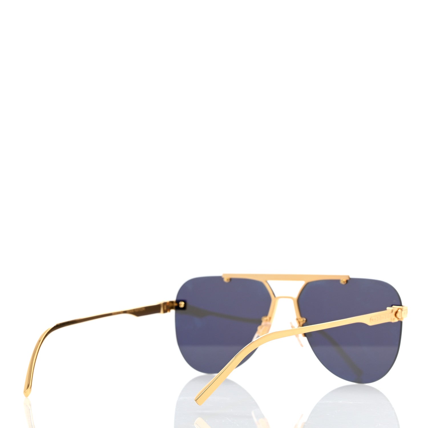 Louis Vuitton Metal LV Ash Sunglasses Z1261W Gold 4 of 7