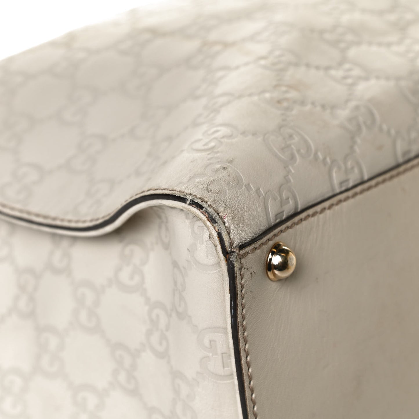 Guccissima Piston Tote Off White