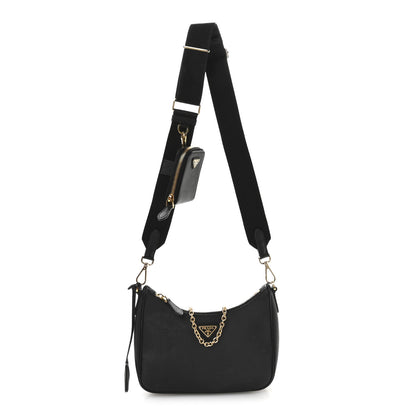 Prada Saffiano Lux Re-Edition 2005 Shoulder Bag Black 1 of 14