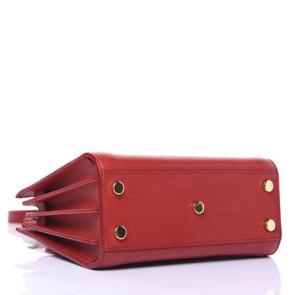 Saint Laurent Calfskin Nano Sac De Jour Lipstick Red 4 of 12
