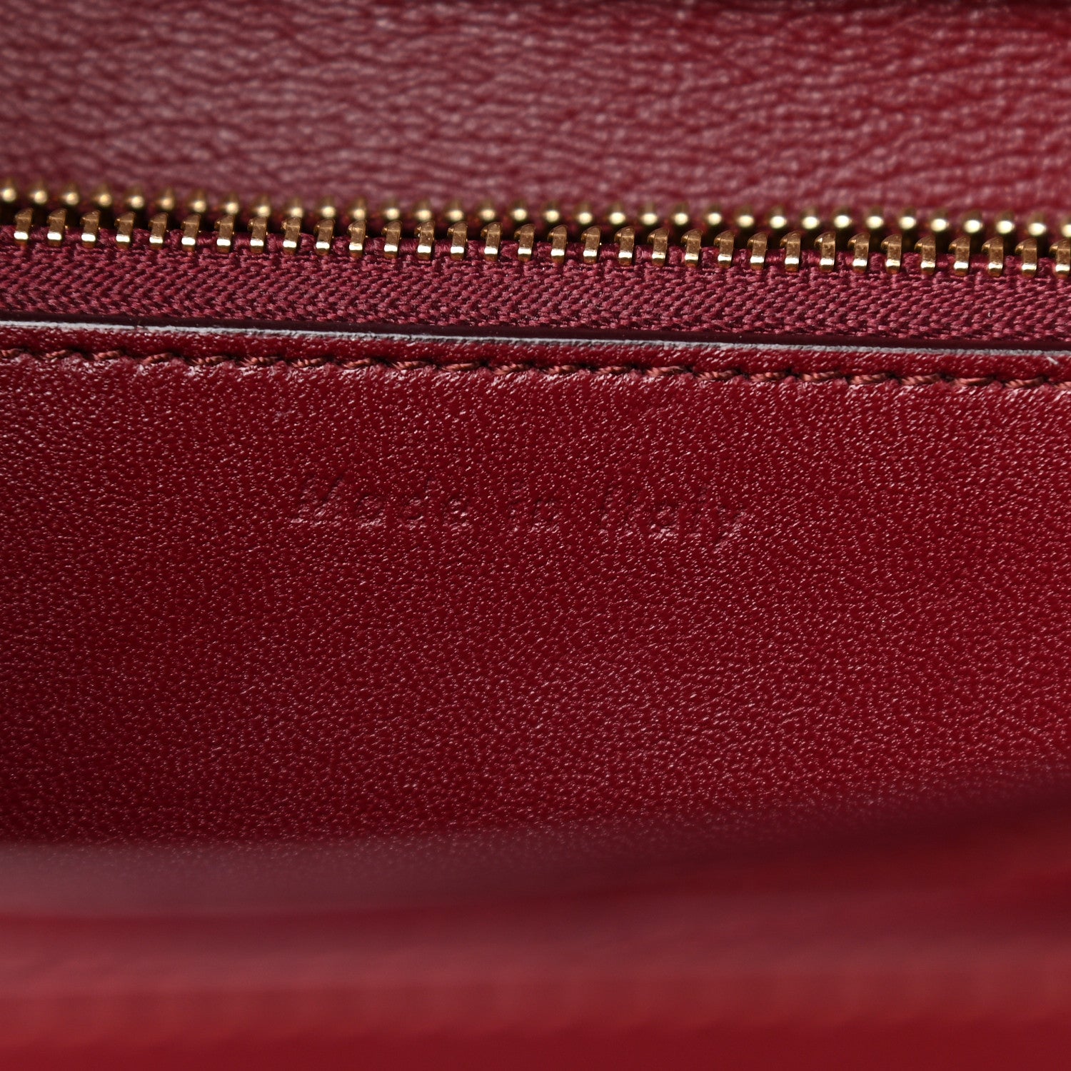 Celine Box Calfskin Medium Classic Box Flap Bag Burgundy 7 of 9
