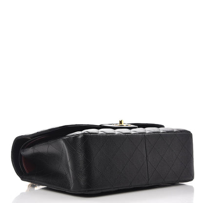 Chanel Caviar Quilted Jumbo Double Flap Black 5 of 9