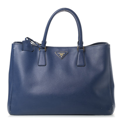 Prada Saffiano Lux Large Tote Bluette 1 of 9