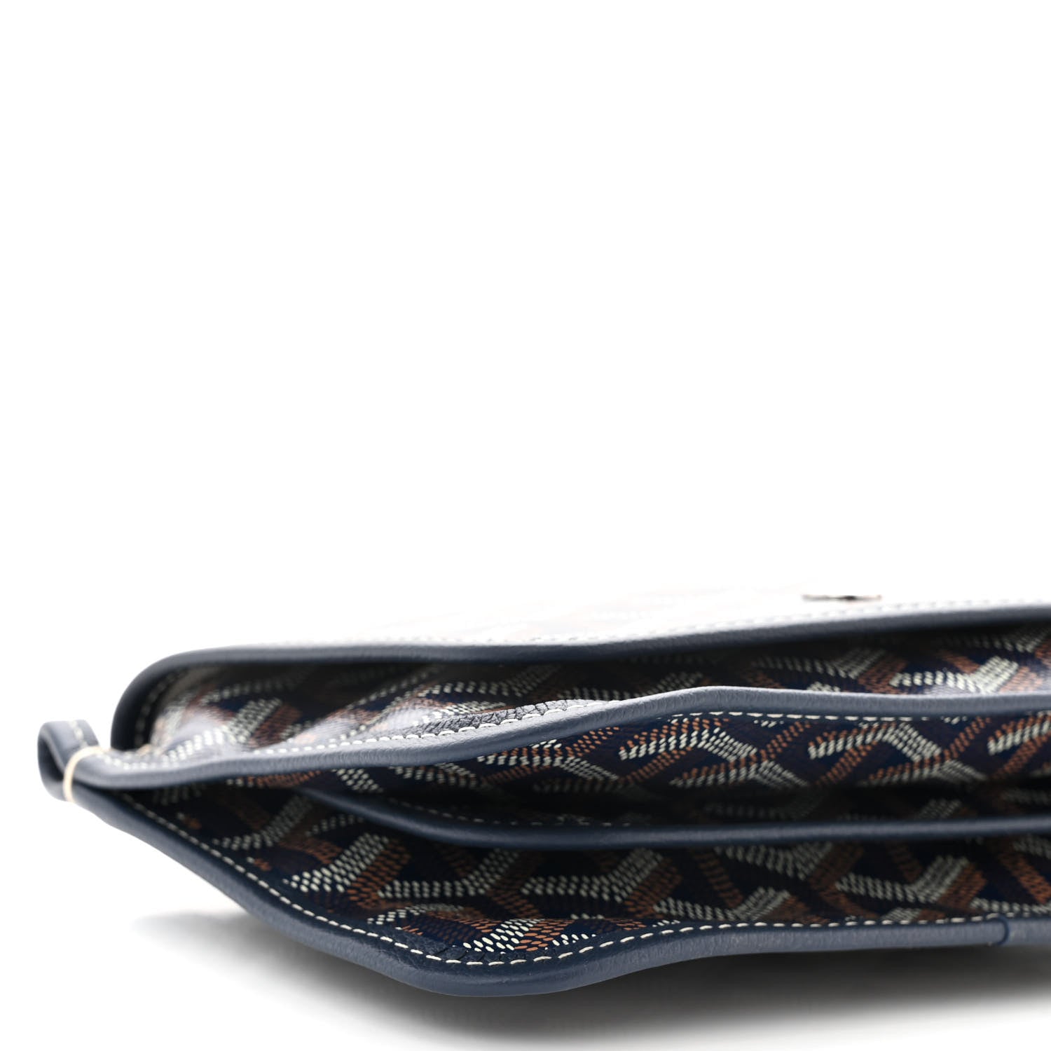 Goyard Goyardine Plumet Wallet Clutch Navy 9 of 10