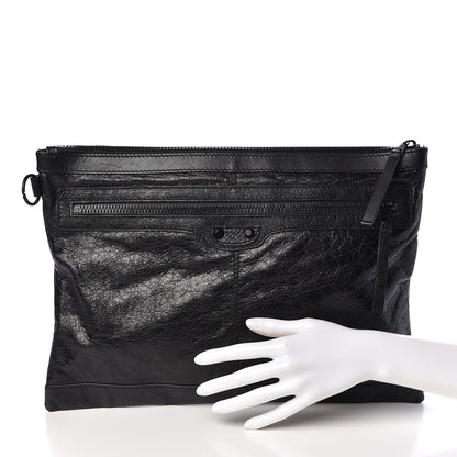 Balenciaga Agneau Arena Classic Hardware Large Clip Black 2 of 7