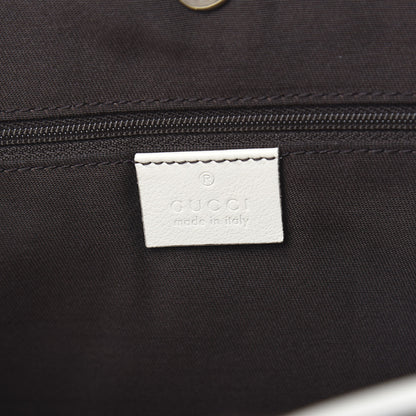 Gucci Monogram Medium New Britt Tote Off White 6 of 10